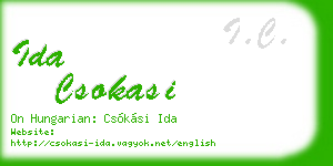 ida csokasi business card